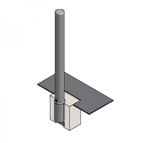 Potelet anti-stationnement amovible